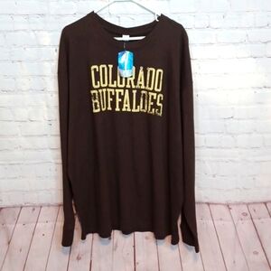 Colorado Buffalo's Offical‎  Men's Brown Long Sleeve Shirt 2XL  NWT